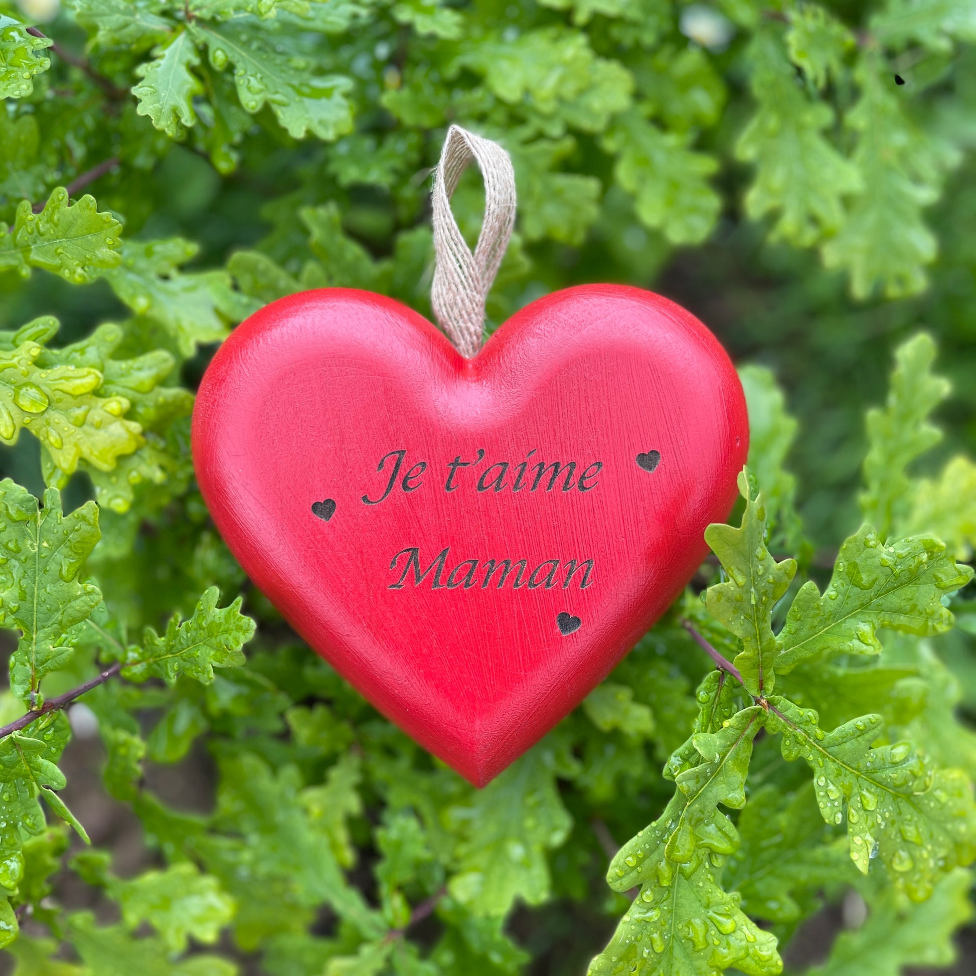 cadeau coeur en bois fête des mères