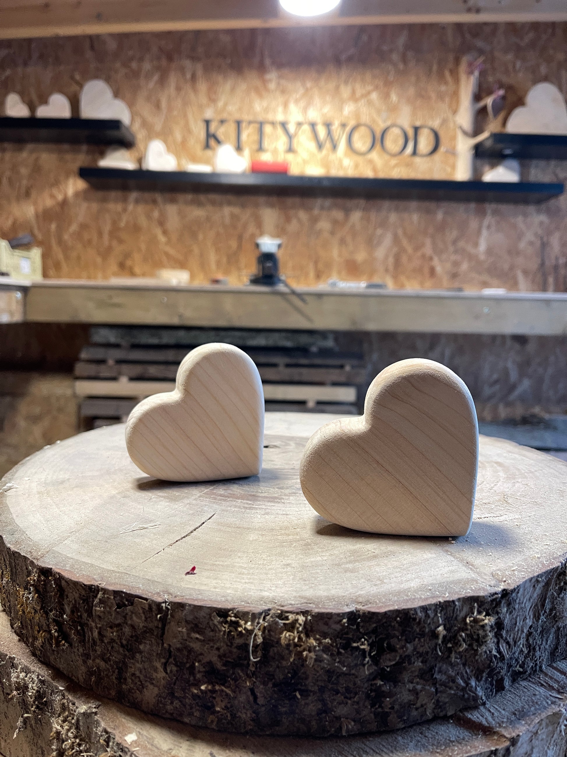 coeur en bois pour decoration personnalisable
